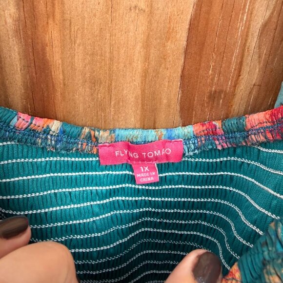 Flying Tomato Floral Dress (Size 1X) - Picture 4 of 5